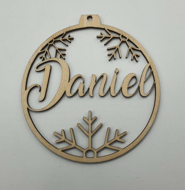 Personalisierte Laserdatei „Daniel“ Weihnachtsschmuck – Baumschmuck für Cutter-Programme wie Lightburn SVG Ai EPS Pdf DXF – Digi. Download